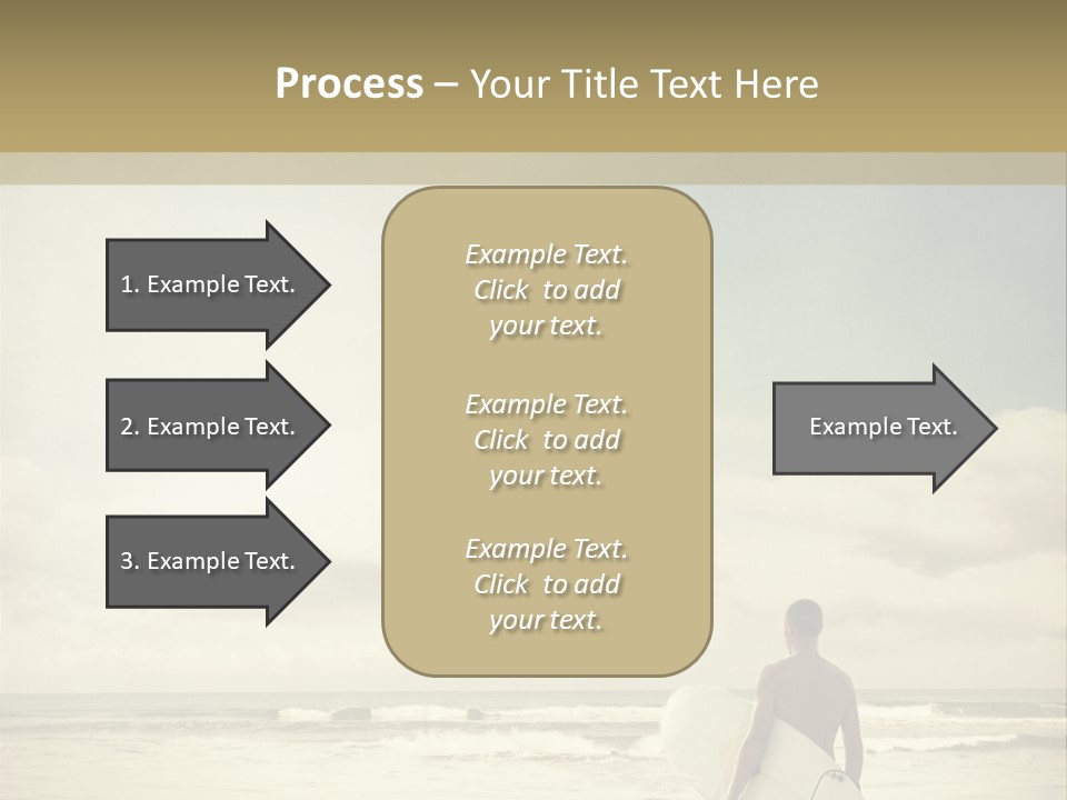 Surfer Background Sand PowerPoint Template