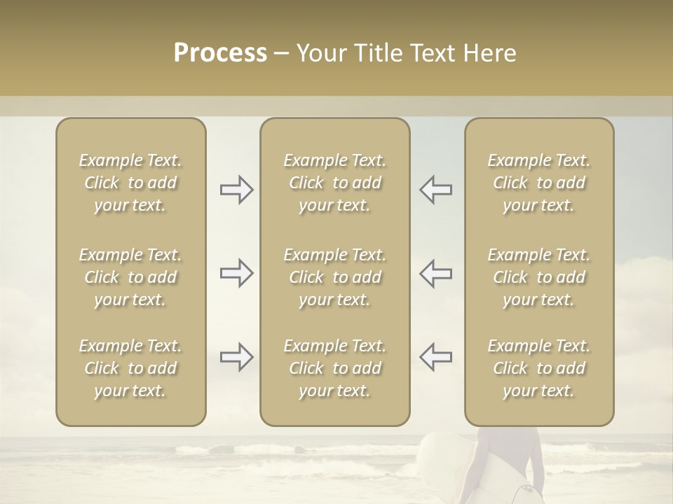 Surfer Background Sand PowerPoint Template