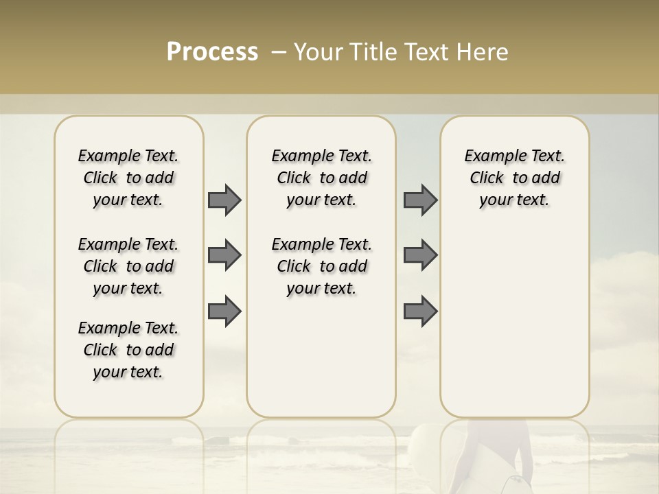 Surfer Background Sand PowerPoint Template