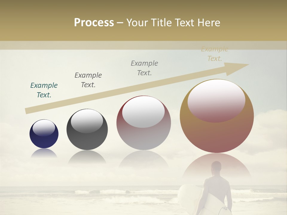 Surfer Background Sand PowerPoint Template