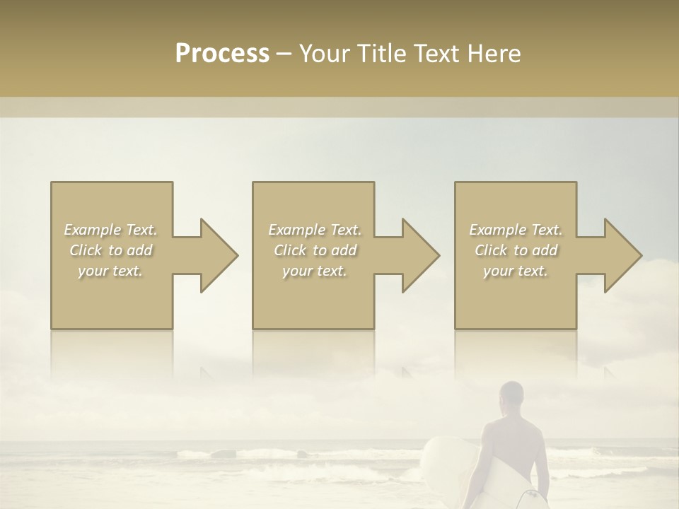 Surfer Background Sand PowerPoint Template