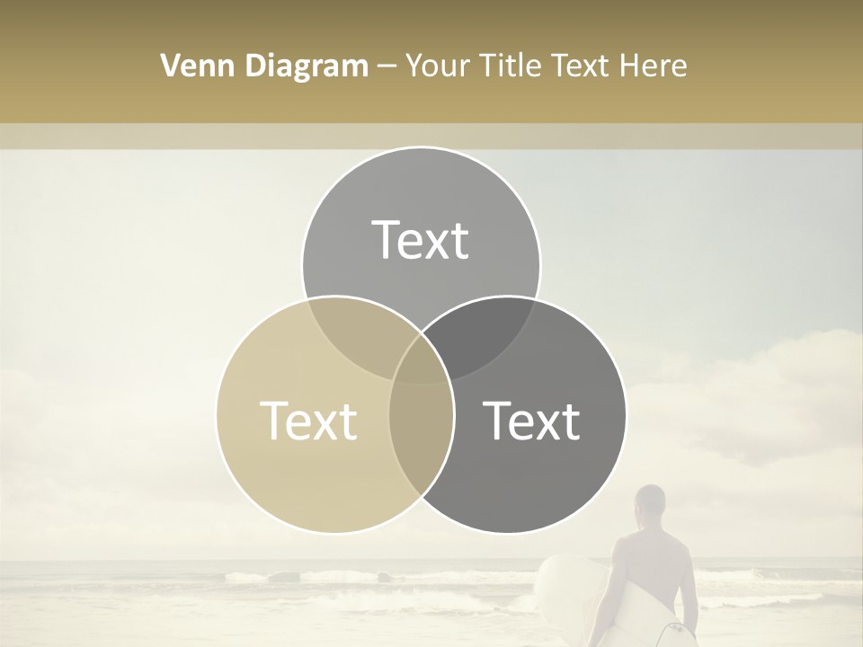 Surfer Background Sand PowerPoint Template