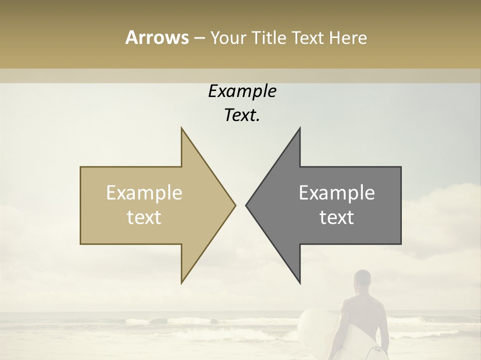 Surfer Background Sand PowerPoint Template