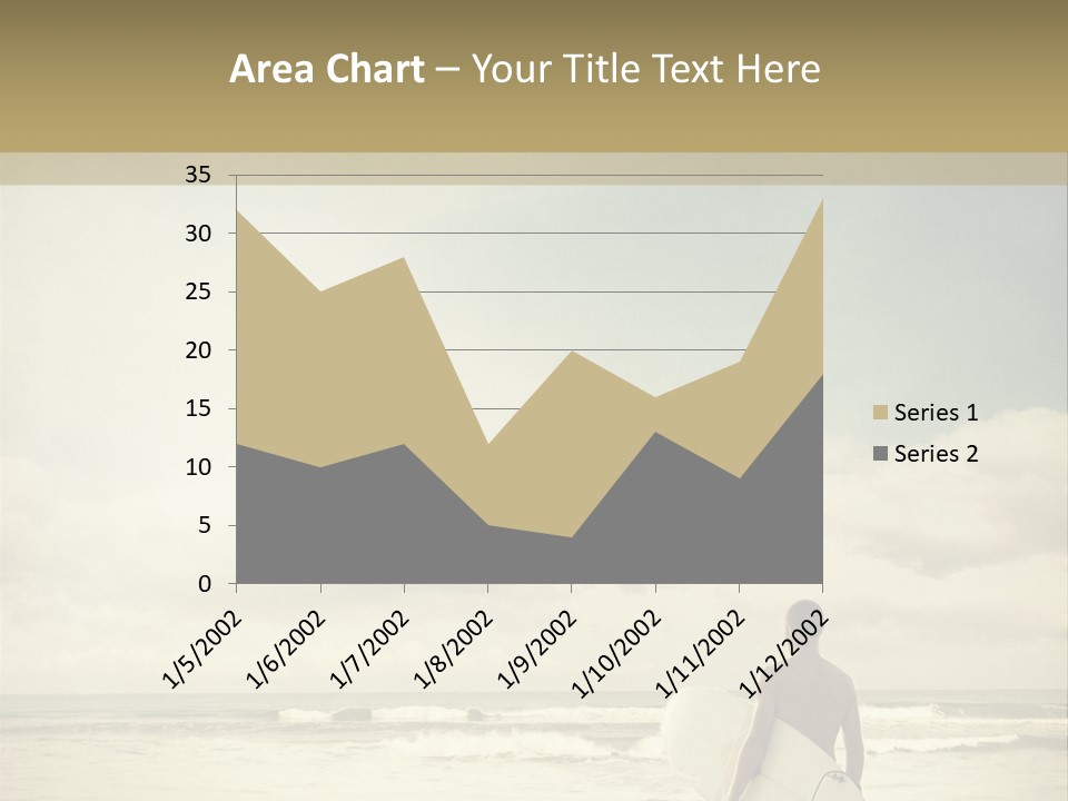 Surfer Background Sand PowerPoint Template