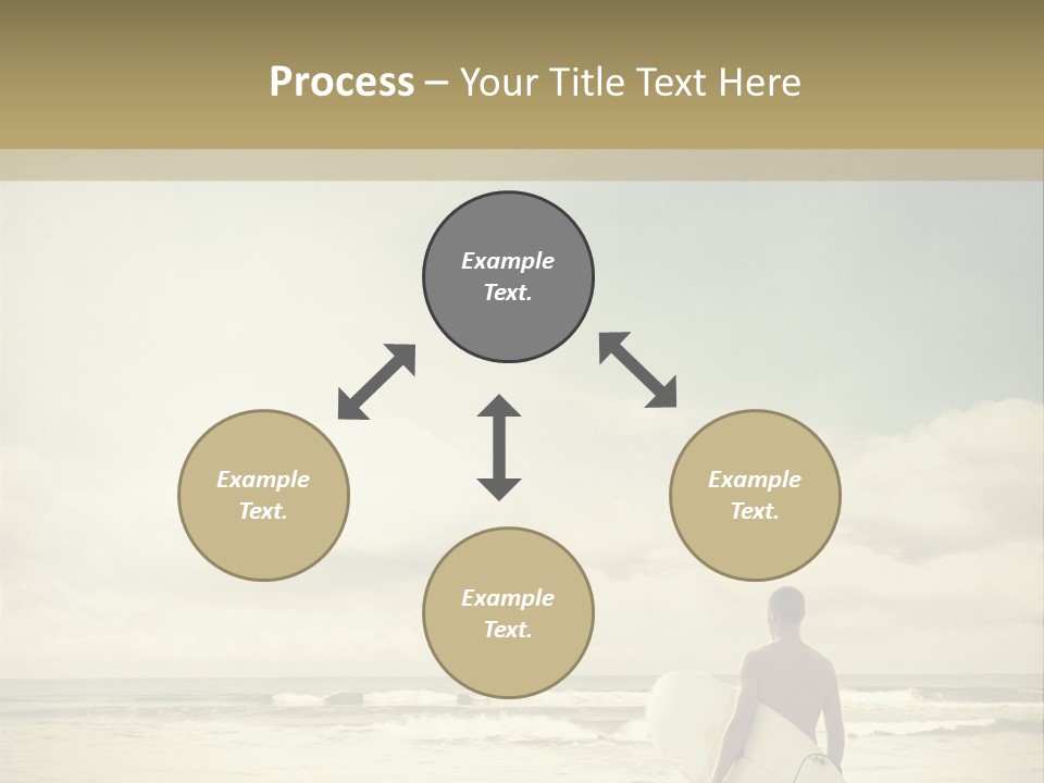 Surfer Background Sand PowerPoint Template