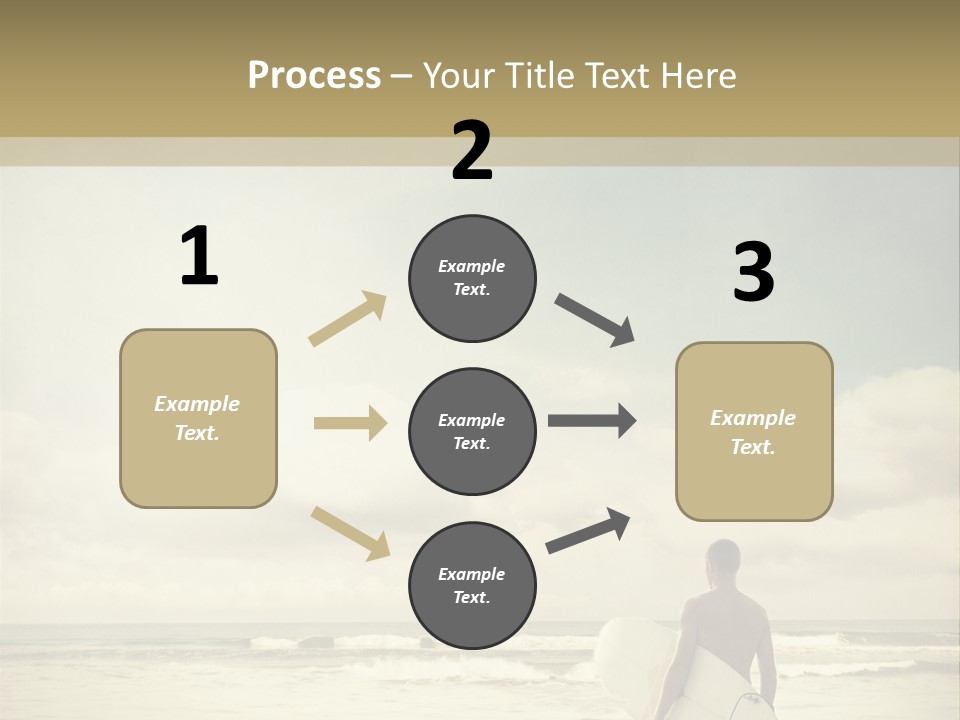Surfer Background Sand PowerPoint Template