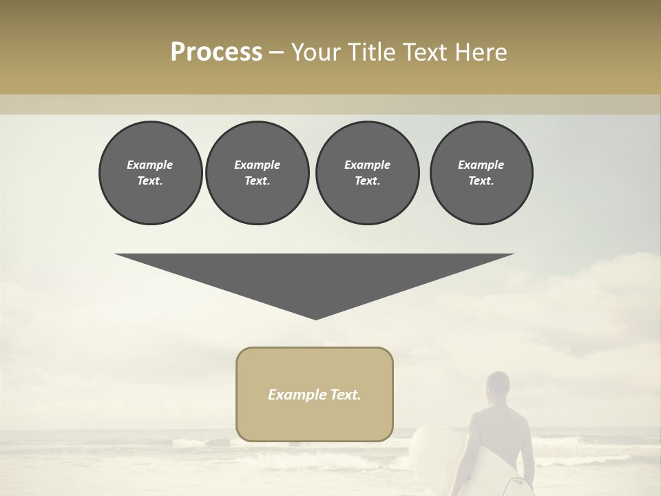 Surfer Background Sand PowerPoint Template