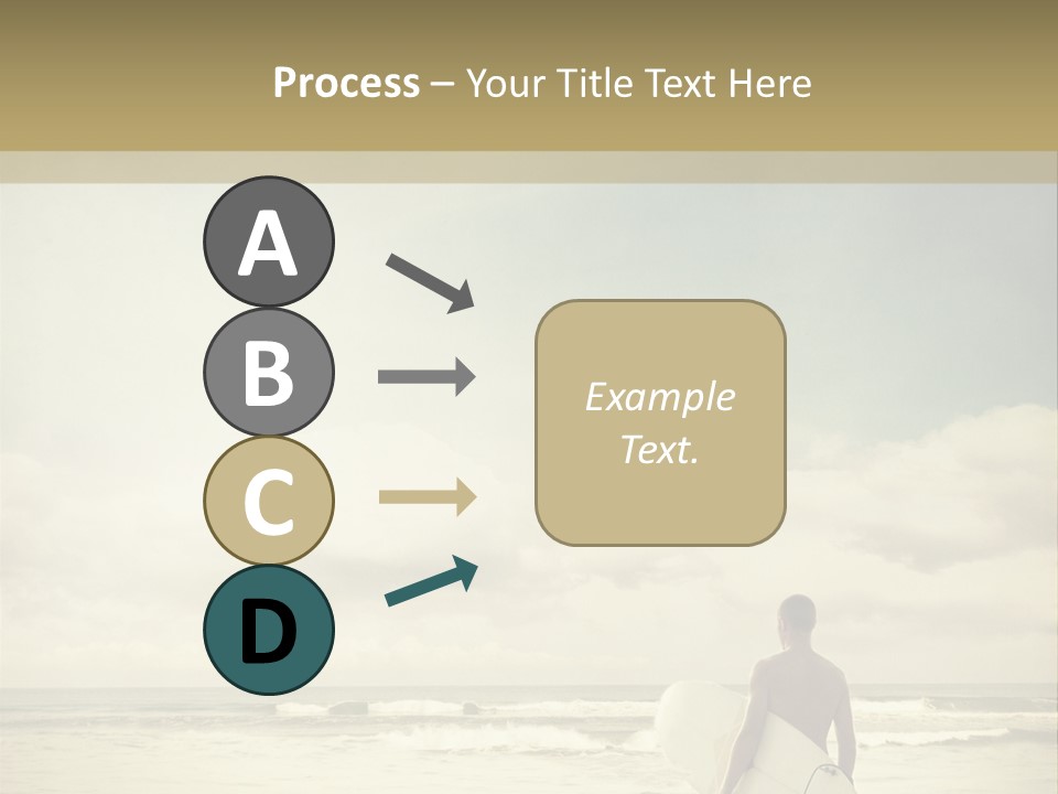 Surfer Background Sand PowerPoint Template