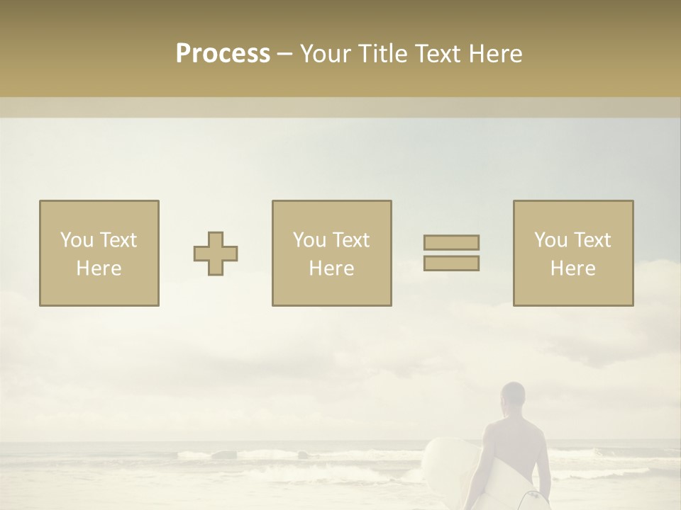 Surfer Background Sand PowerPoint Template