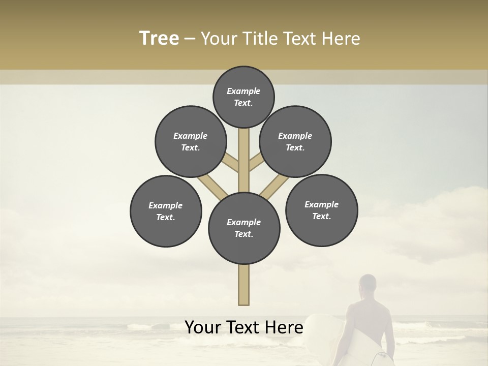 Surfer Background Sand PowerPoint Template