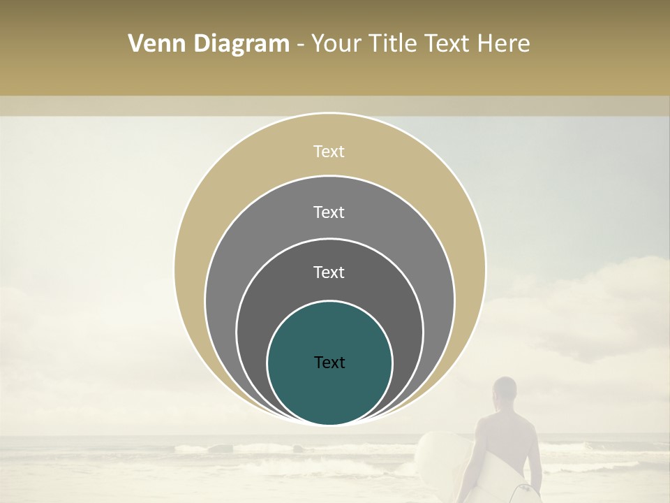 Surfer Background Sand PowerPoint Template