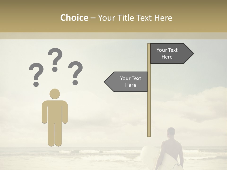Surfer Background Sand PowerPoint Template