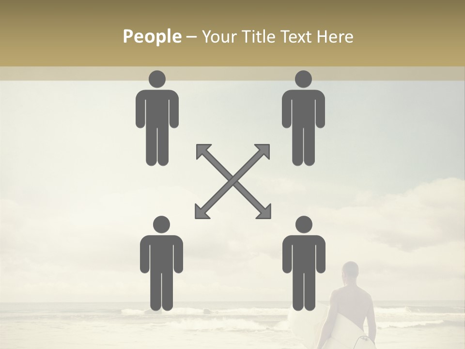 Surfer Background Sand PowerPoint Template