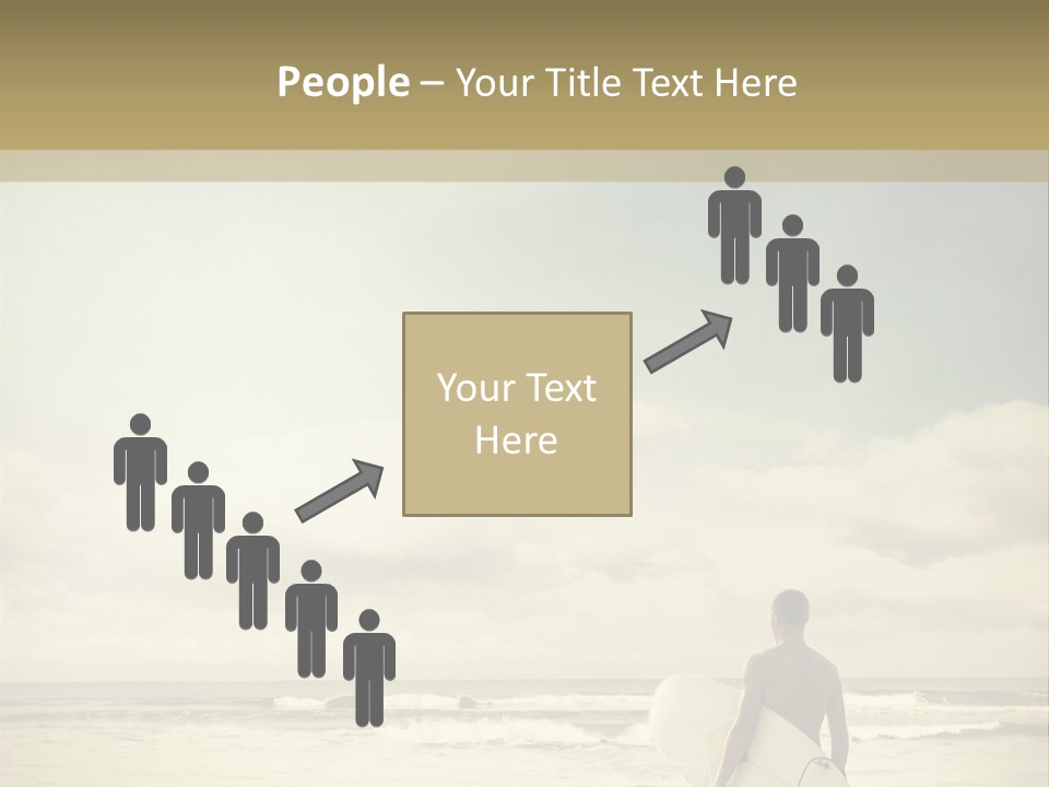 Surfer Background Sand PowerPoint Template
