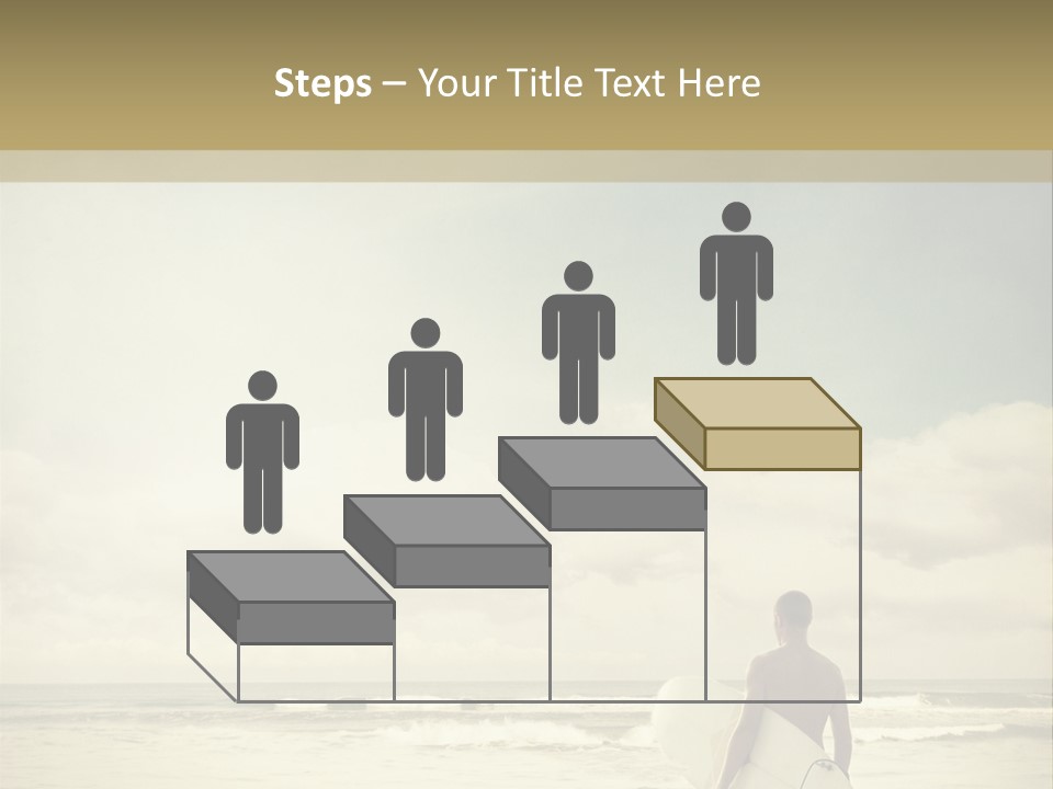 Surfer Background Sand PowerPoint Template