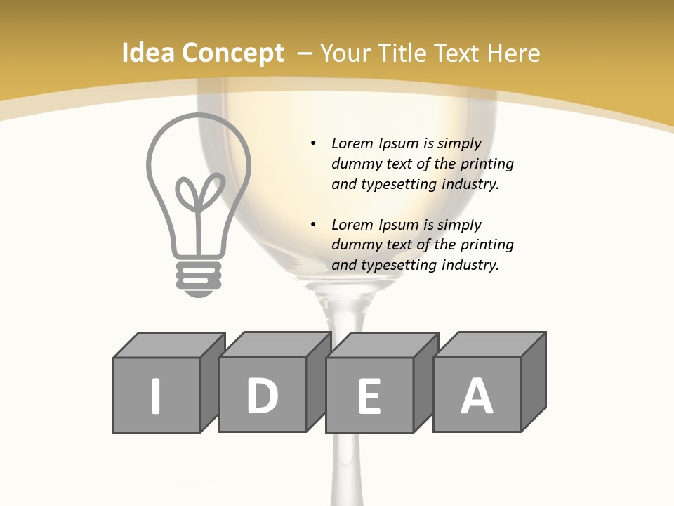 Bubble Cabernet Concept PowerPoint Template