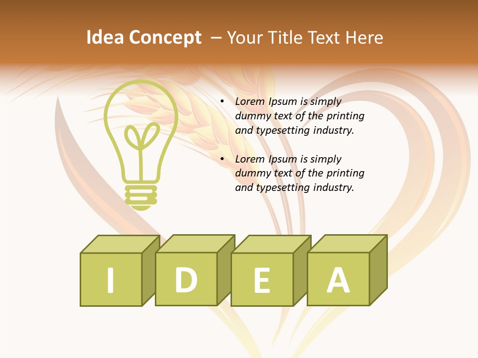 Cereal Nature Fresh PowerPoint Template