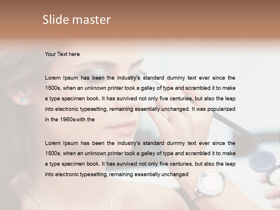 Beautiful Femininity Case PowerPoint Template