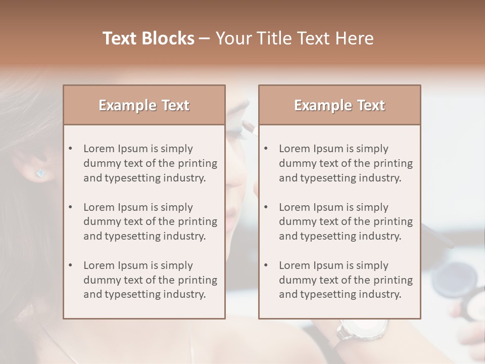 Beautiful Femininity Case PowerPoint Template