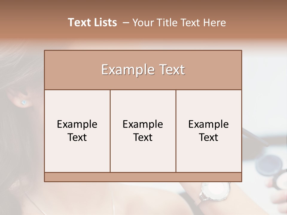 Beautiful Femininity Case PowerPoint Template