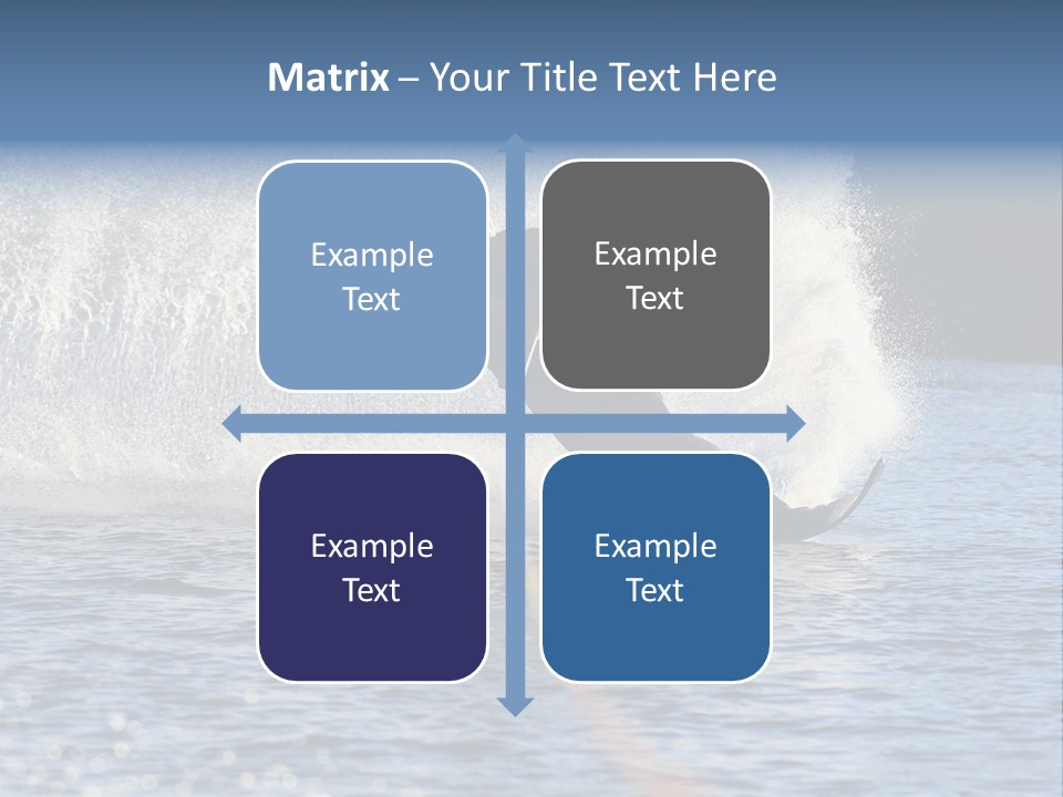 Water Ski Rooster Tail River PowerPoint Template