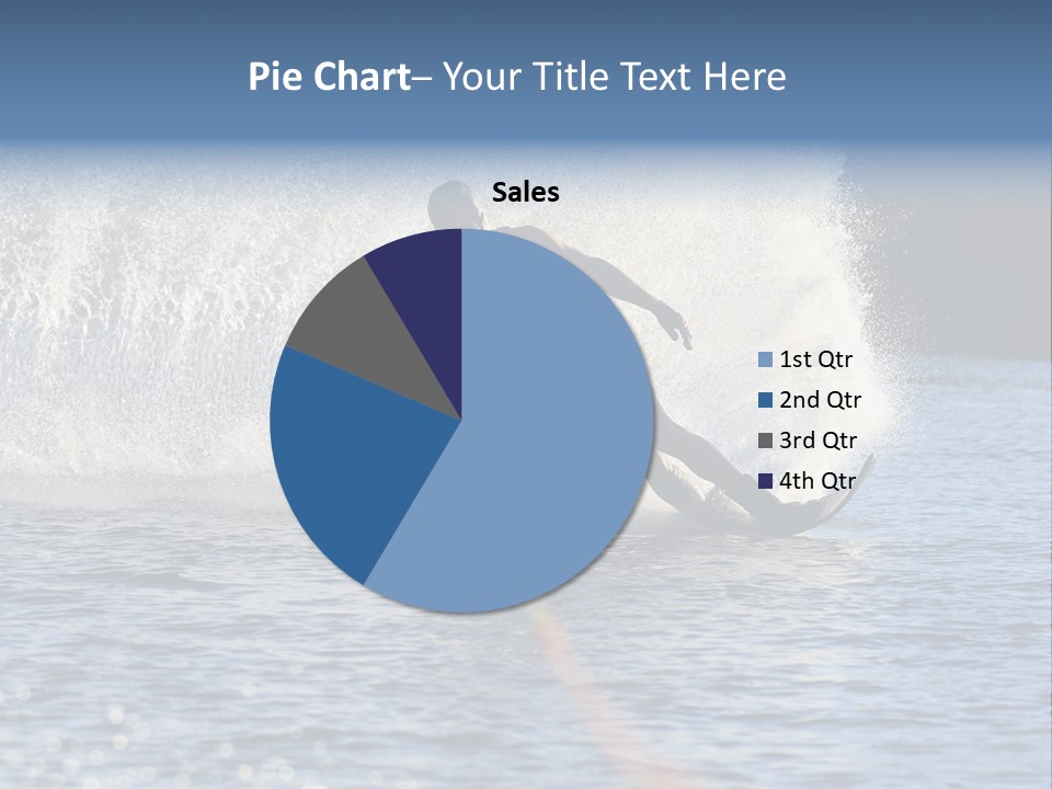 Water Ski Rooster Tail River PowerPoint Template