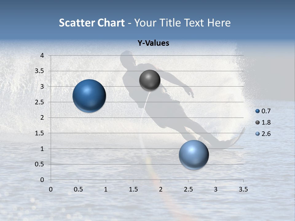 Water Ski Rooster Tail River PowerPoint Template