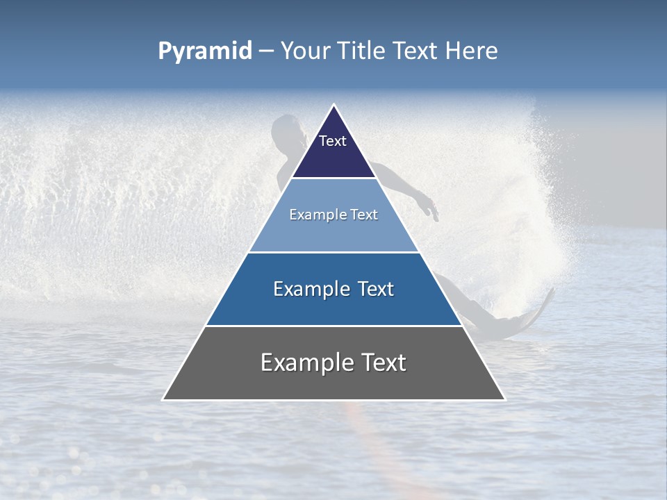 Water Ski Rooster Tail River PowerPoint Template