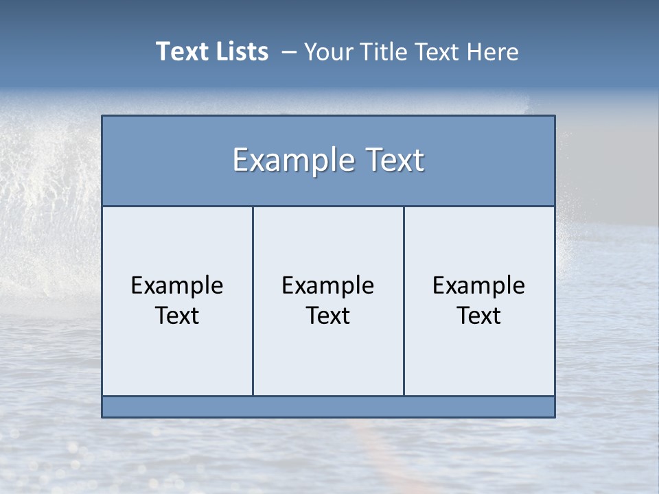 Water Ski Rooster Tail River PowerPoint Template