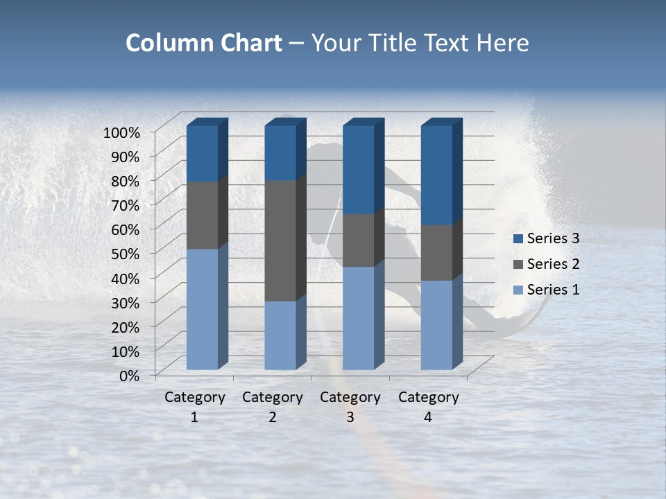 Water Ski Rooster Tail River PowerPoint Template