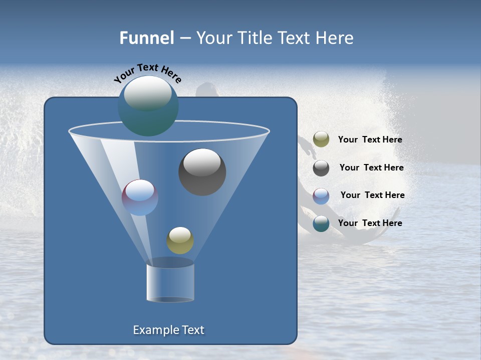 Water Ski Rooster Tail River PowerPoint Template