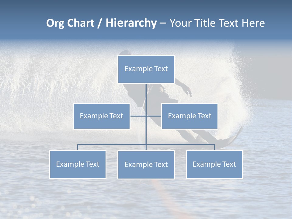 Water Ski Rooster Tail River PowerPoint Template