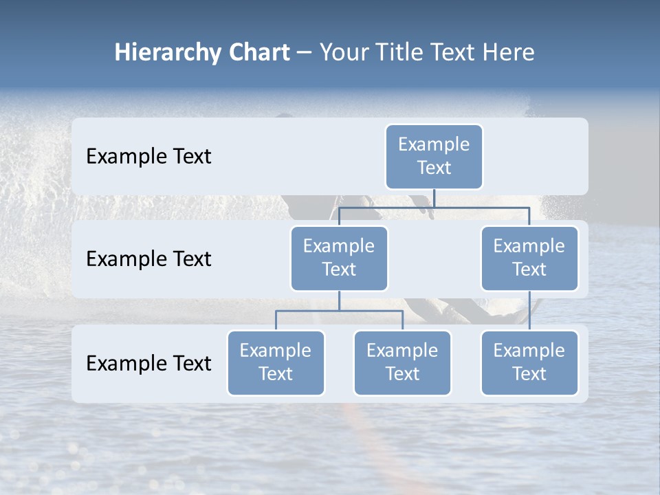 Water Ski Rooster Tail River PowerPoint Template