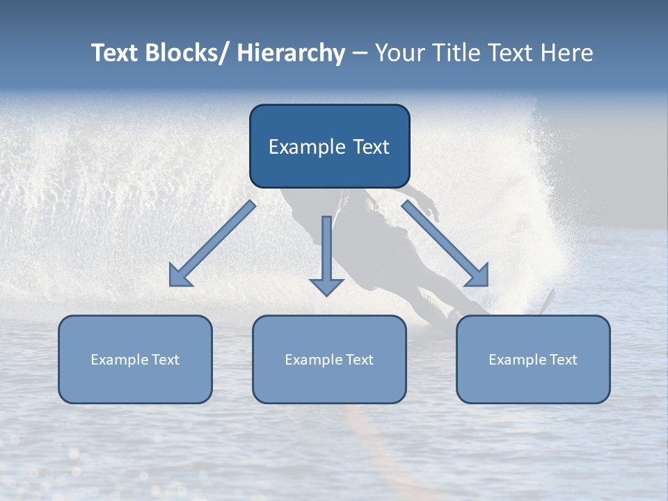 Water Ski Rooster Tail River PowerPoint Template