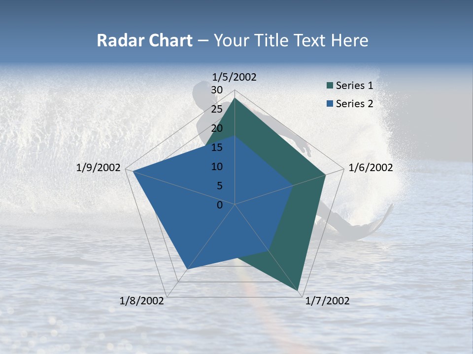 Water Ski Rooster Tail River PowerPoint Template