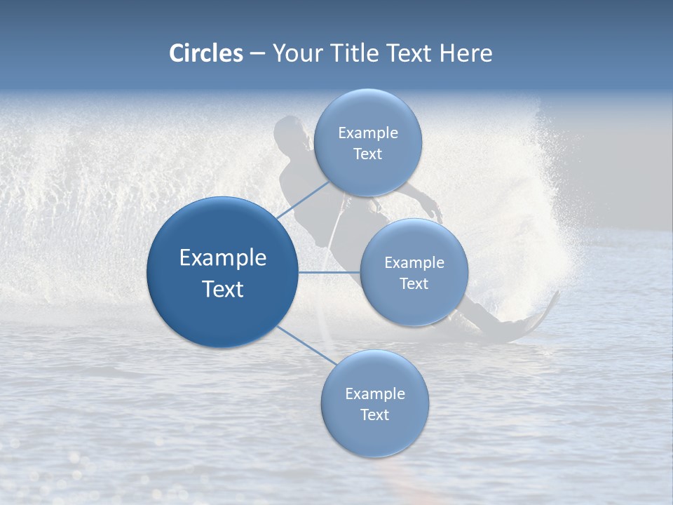 Water Ski Rooster Tail River PowerPoint Template