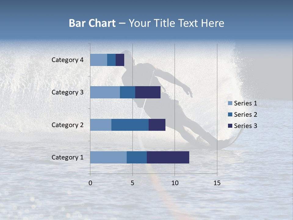 Water Ski Rooster Tail River PowerPoint Template