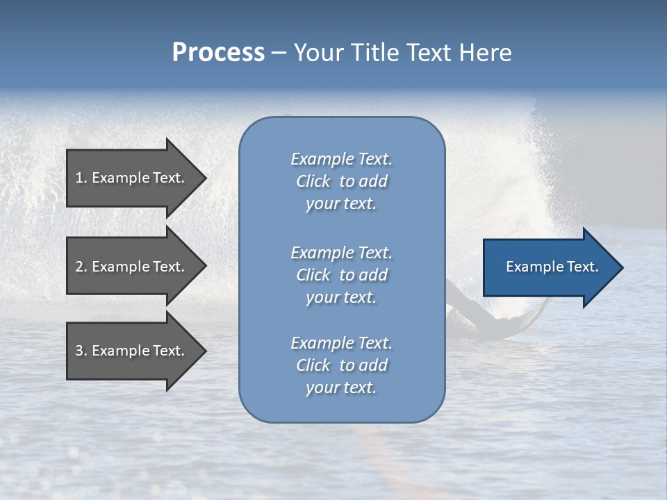 Water Ski Rooster Tail River PowerPoint Template