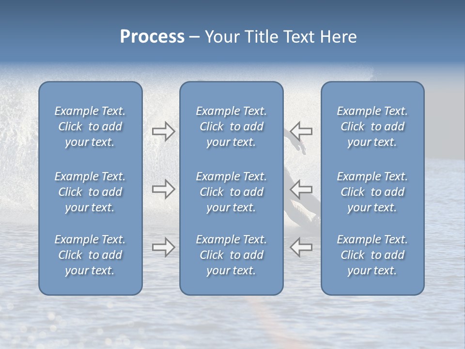 Water Ski Rooster Tail River PowerPoint Template