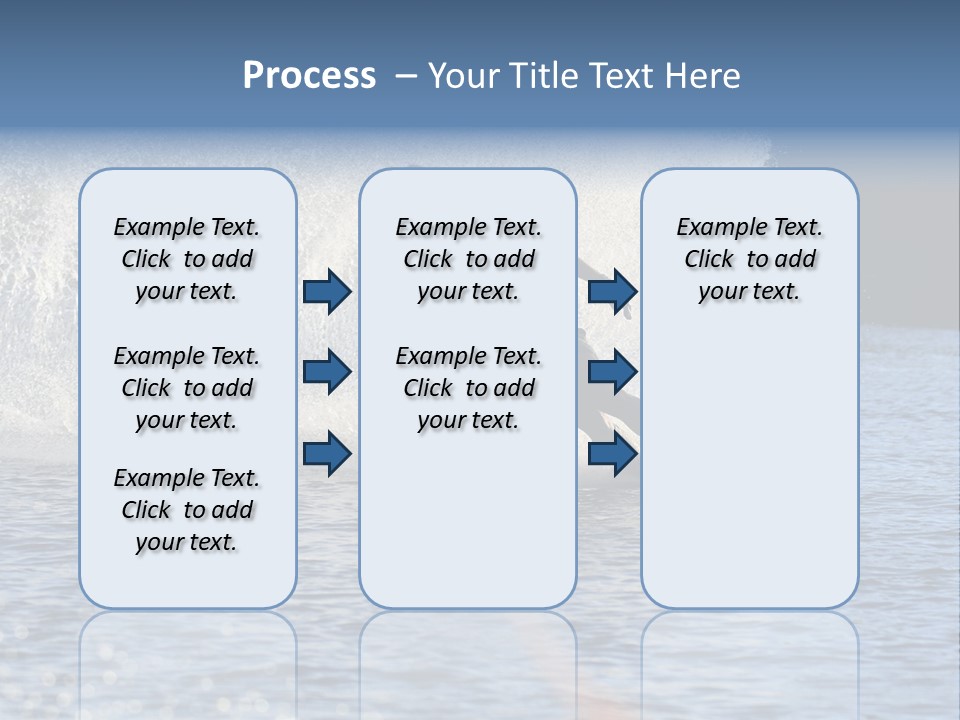 Water Ski Rooster Tail River PowerPoint Template