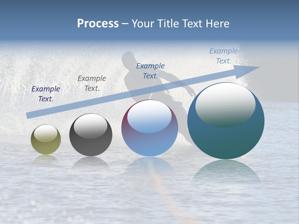 Water Ski Rooster Tail River PowerPoint Template