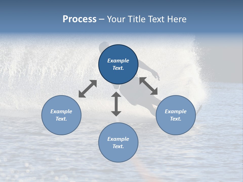 Water Ski Rooster Tail River PowerPoint Template