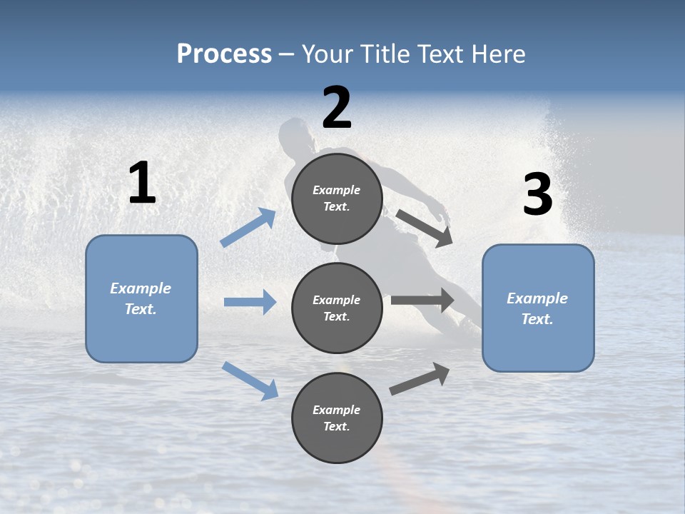 Water Ski Rooster Tail River PowerPoint Template