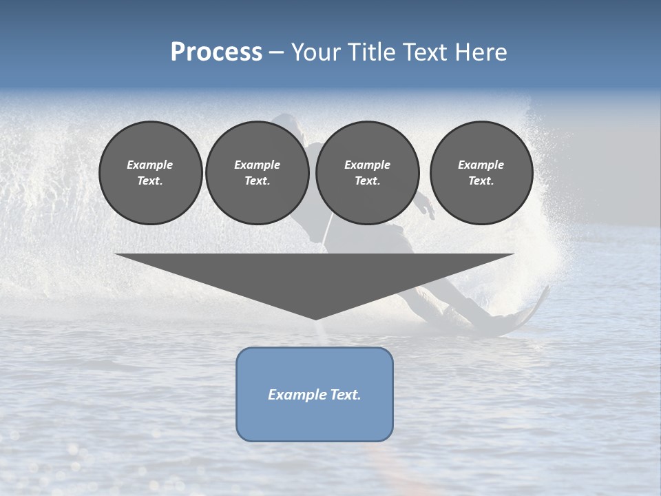 Water Ski Rooster Tail River PowerPoint Template