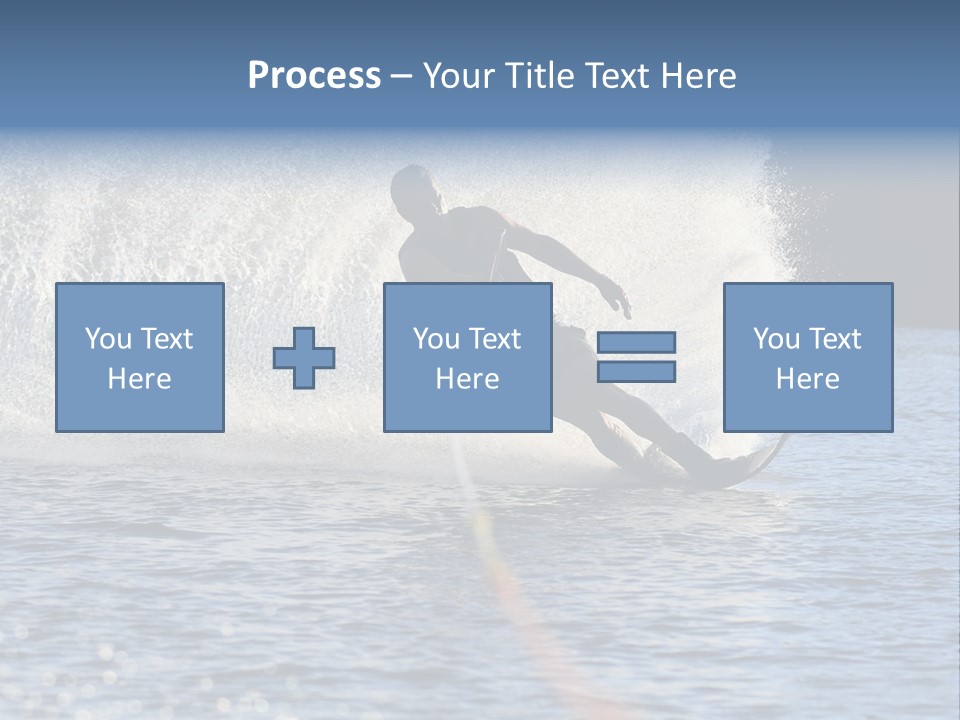 Water Ski Rooster Tail River PowerPoint Template