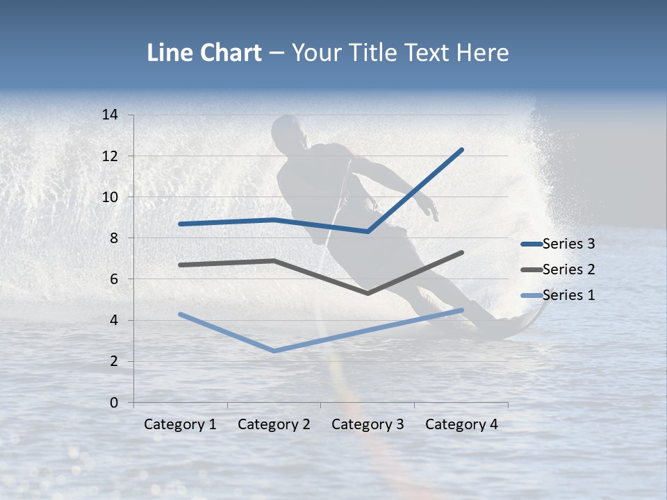 Water Ski Rooster Tail River PowerPoint Template