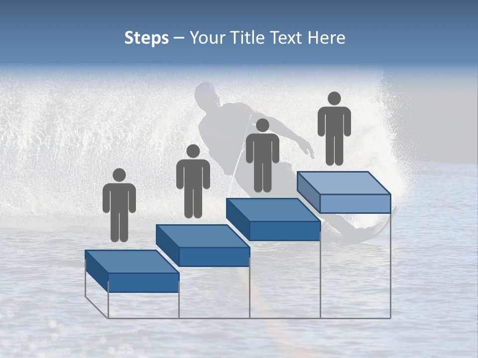 Water Ski Rooster Tail River PowerPoint Template