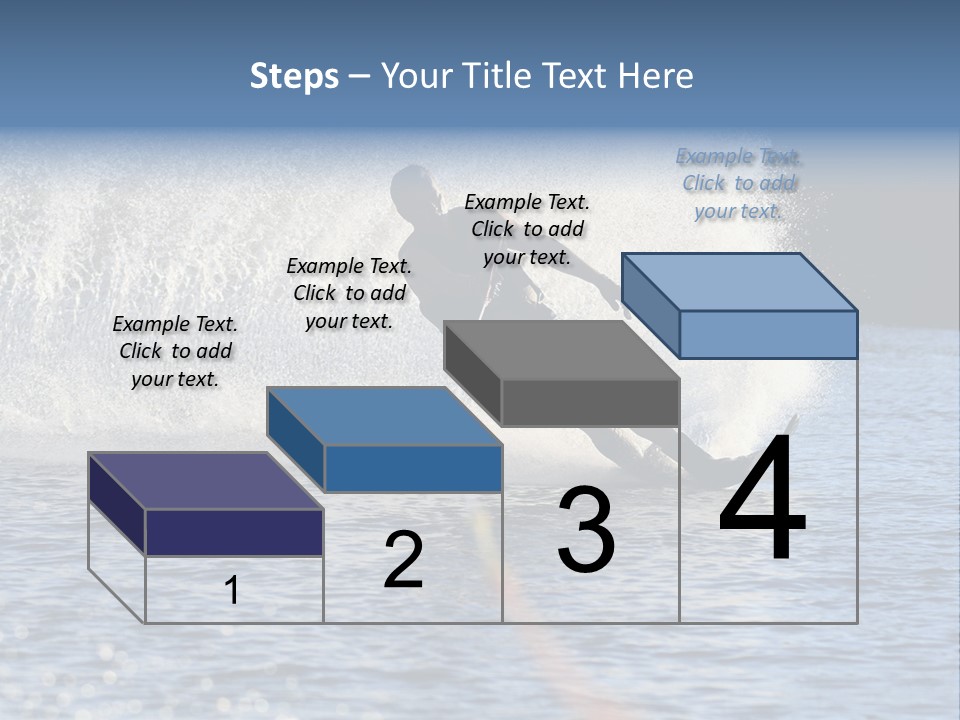 Water Ski Rooster Tail River PowerPoint Template