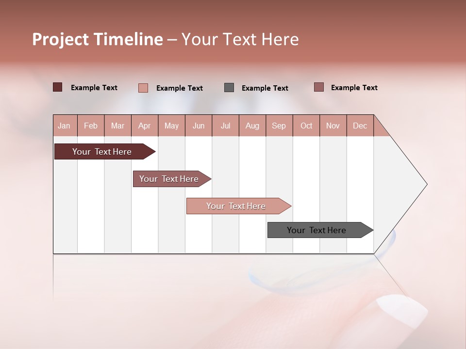 A Close Up Of A Person's Eye With A Contact Lens PowerPoint Template