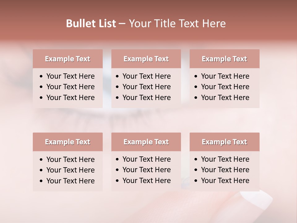 A Close Up Of A Person's Eye With A Contact Lens PowerPoint Template